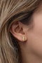 Heliophilia Silver Pendientes de Plata de Ley 925 con Baño de Oro y Circón